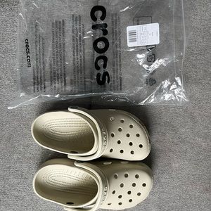 Bone color Crocs m6/w8